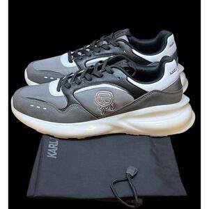 Size 10 -Karl Lagerfeld Paris MIXED MEDIA RUNNER WITH KARL HEAD OUTLINE LF5S1033